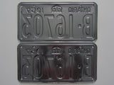 1957 YOM Clear Ontario License Plates