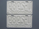 1930 YOM Clear Ontario License Plates