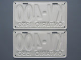 1930 YOM Clear Ontario License Plates
