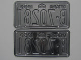 1959 YOM Clear Ontario License Plates