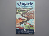 1962 Ontario Official Government Road Map