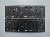 1921 YOM Clear Ontario License Plates