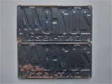 1923 YOM Clear Ontario License Plates
