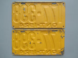 1924 YOM Clear Ontario License Plates