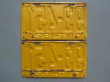 1924 YOM Clear Ontario License Plates