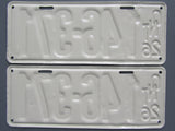 1926 YOM Clear Ontario License Plates