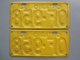 1931 YOM Clear Ontario License Plates