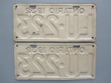1932 YOM Clear Ontario License Plates