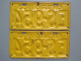 1933 YOM Clear Ontario License Plates