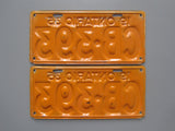 1935 YOM Clear Ontario License Plates
