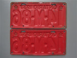 1937 YOM Clear Ontario License Plates