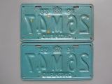 1938 YOM Clear Ontario License Plates
