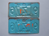 1938 YOM Clear Ontario License Plates
