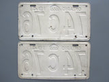 1941 YOM Clear Ontario License Plates