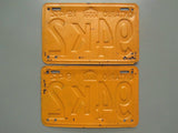 1942 YOM Clear Ontario License Plates