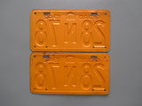 1942 YOM Clear Ontario License Plates