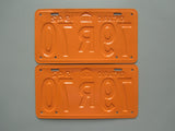 1942 YOM Clear Ontario License Plates