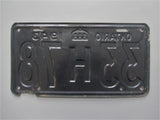 1943 YOM Clear Ontario License Plate