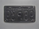 1943 YOM Clear Ontario License Plate