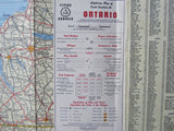 1947 Ontario Road Map - Cities Service