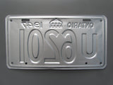 1947 YOM Clear Ontario License Plate
