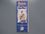 1953 Ontario Official Government Road Map