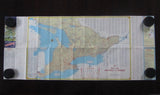 1954 Ontario Official Government Road Map