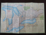 1956 Ontario Road Map - Cities Service