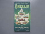 1956 Ontario Official Government Road Map