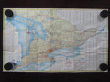 1956 Ontario Official Government Road Map