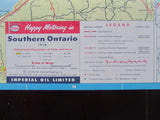 1958 Ontario Road Map - Esso