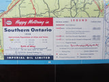 1958 Ontario Road Map - Esso