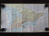 1958 Ontario Official Government Road Map