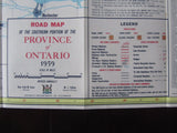 1959 Ontario Official Government Road Map
