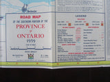 1959 Ontario Official Government Road Map