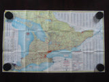 1959 Ontario Official Government Road Map