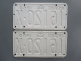 1960 YOM Clear Ontario License Plates