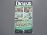 1961 Ontario Official Government Road Map