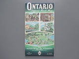 1961 Ontario Official Government Road Map
