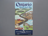 1962 Ontario Official Government Road Map