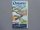 1962 Ontario Official Government Road Map