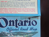 1962 Ontario Official Government Road Map