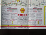 1962 Ontario Road Map - Shell