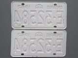 1962 YOM Clear Ontario License Plates