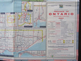 1963 Ontario Official Government Road Map