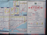 1964 Ontario Official Government Road Map