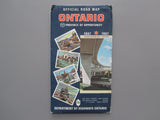 1967 Ontario Official Government Road Map