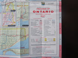 1967 Ontario Official Government Road Map