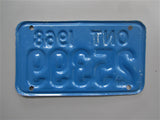 1968 YOM Clear Ontario Motorcycle License Plate