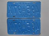 1968 YOM Clear Ontario License Plates